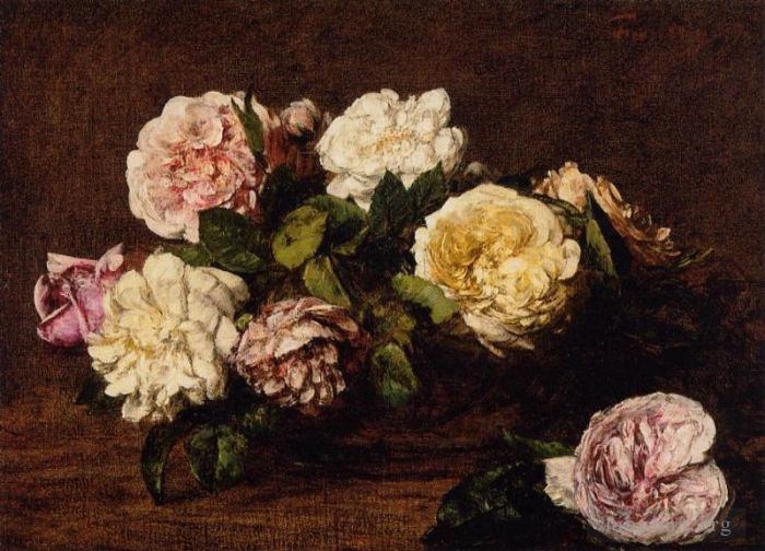 Henri Fantin-Latour Oil Painting - Flowers Roses