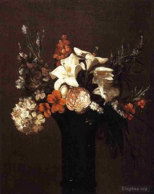 Artist Henri Fantin-Latour's Work - Flowers4