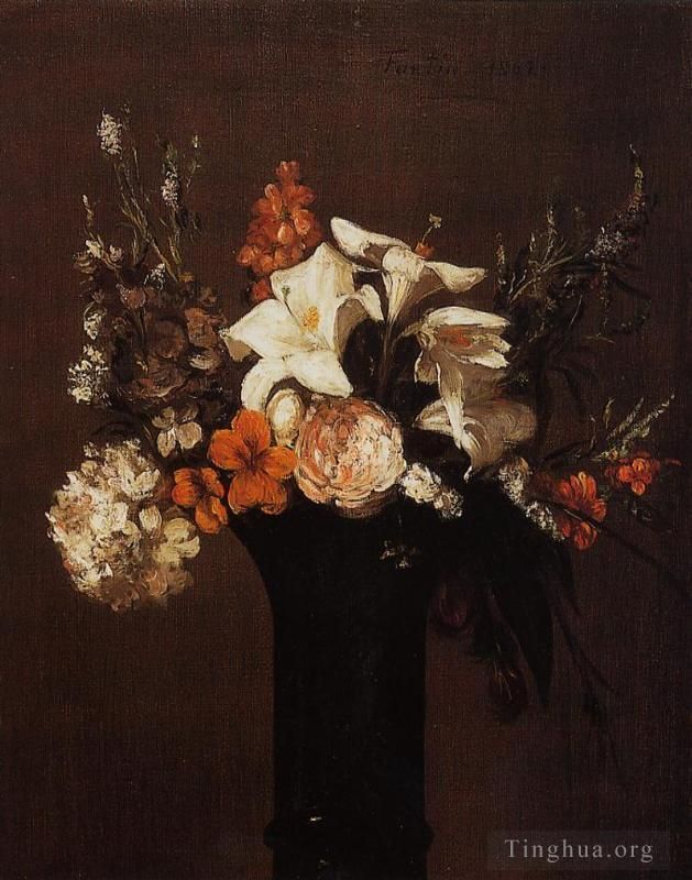 Henri Fantin-Latour Oil Painting - Flowers6