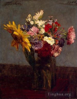 Artist Henri Fantin-Latour's Work - Flowers