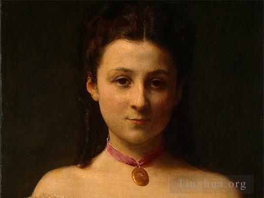 Henri Fantin-Latour Oil Painting - Mademoiselle de Fitz James 186detail1