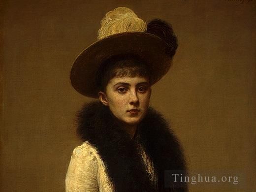 Henri Fantin-Latour Oil Painting - Portrait of Sonia 189detail1