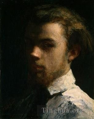 Henri Fantin-Latour Oil Painting - Self Portrait 1858