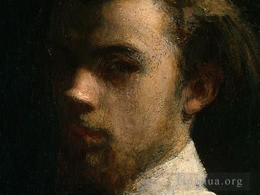 Henri Fantin-Latour Oil Painting - Self Portrait 185detail1