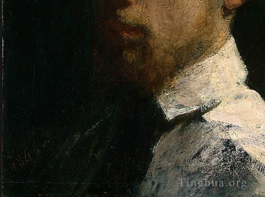 Henri Fantin-Latour Oil Painting - Self Portrait 185detail2
