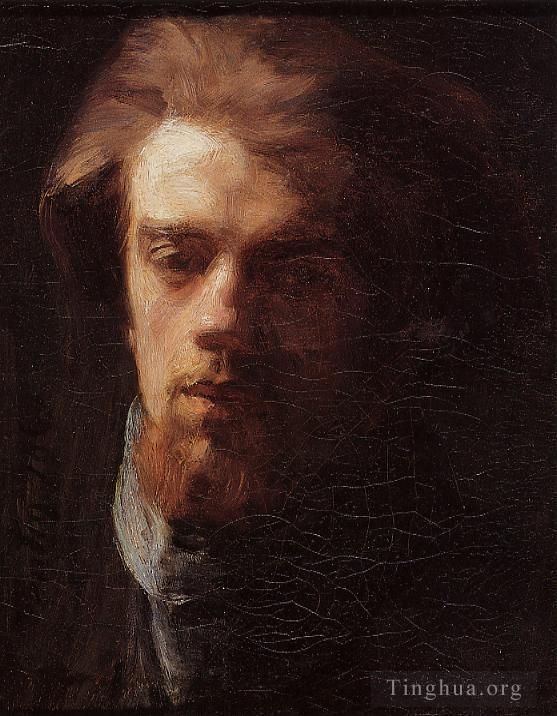Henri Fantin-Latour Oil Painting - Self Portrait 1860