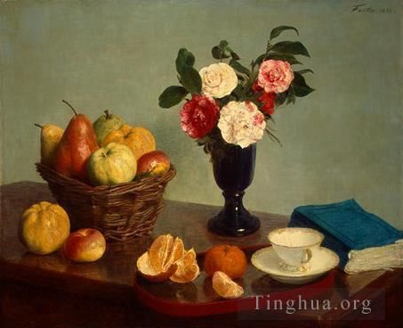 Henri Fantin-Latour Oil Painting - Still Life 1866