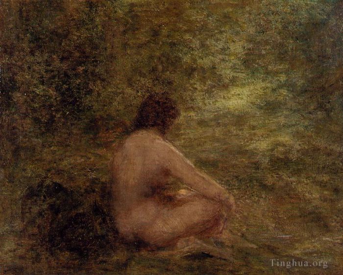 Henri Fantin-Latour Oil Painting - The Bather