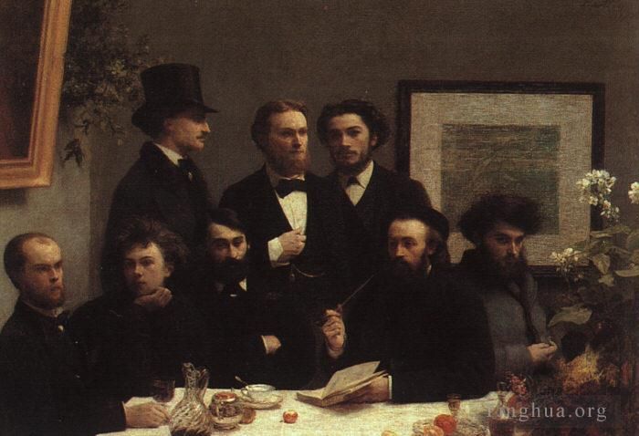 Henri Fantin-Latour Oil Painting - The Corner of the Table 1872