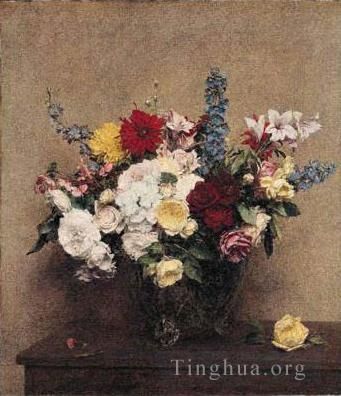 Henri Fantin-Latour Oil Painting - The Rosy Wealth of June