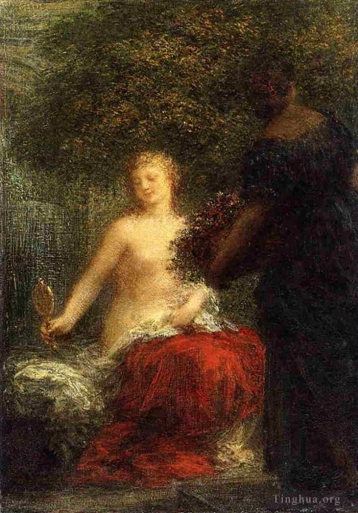 Henri Fantin-Latour Oil Painting - Woman at Her Toillette