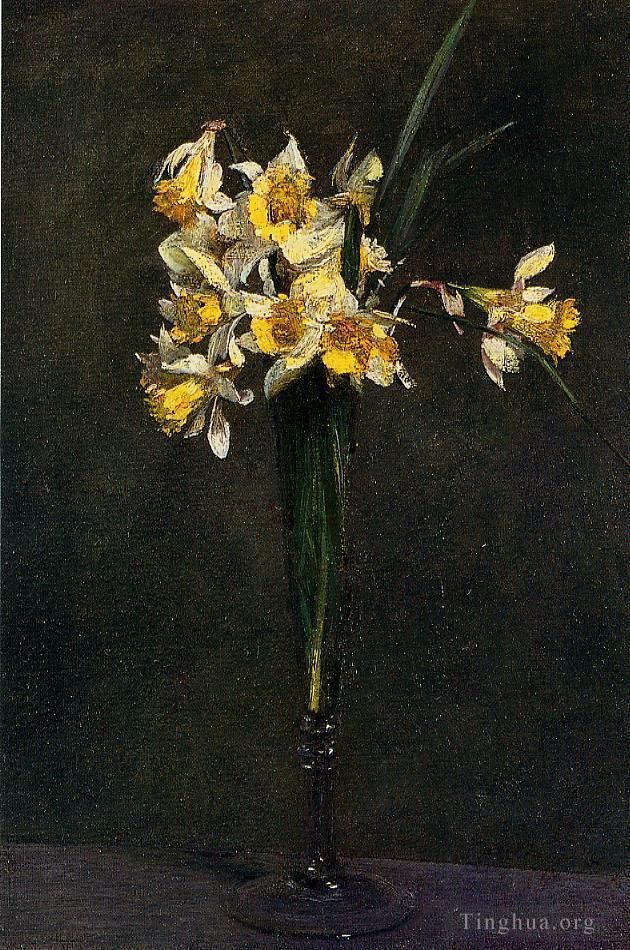 Henri Fantin-Latour Oil Painting - Yellow Flowers aka Coucous