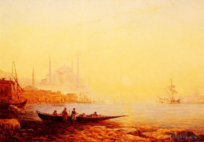 Felix Ziem Oil Painting - Constantinople