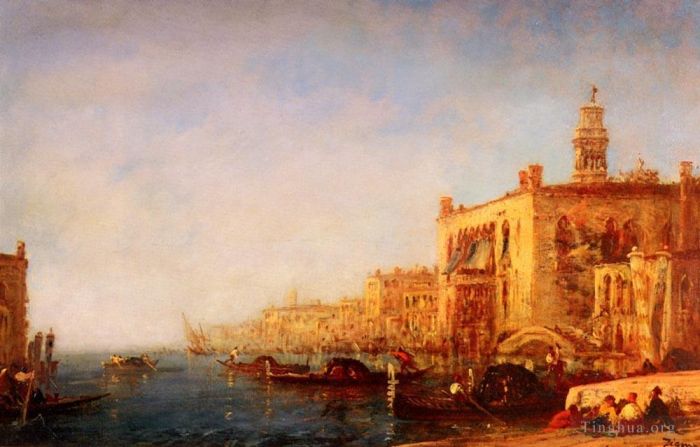 Felix Ziem Oil Painting - Venise Le Grand Canal