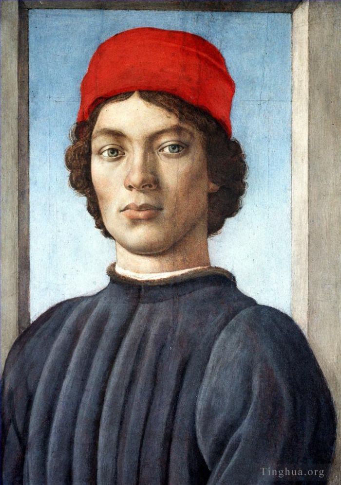 Filippino Lippi Oil Painting - Portrait of a youth