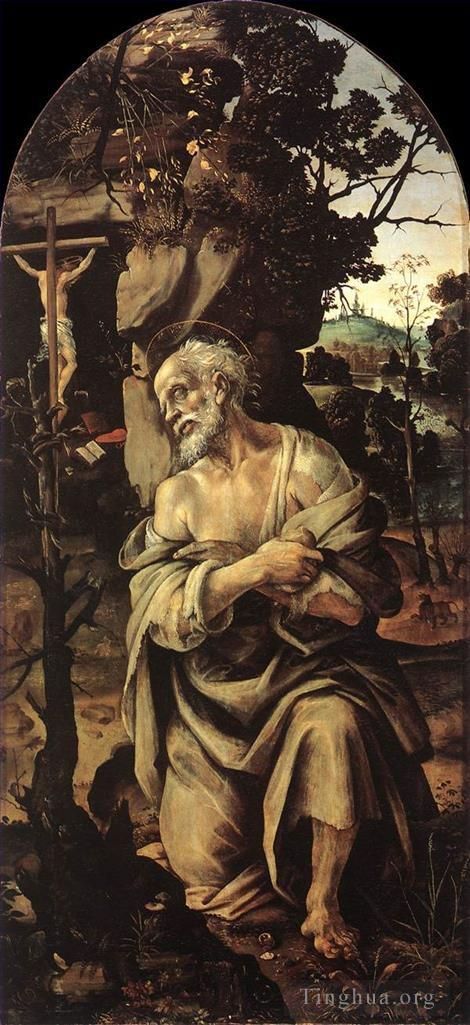 Filippino Lippi Oil Painting - St Jerome 1490s