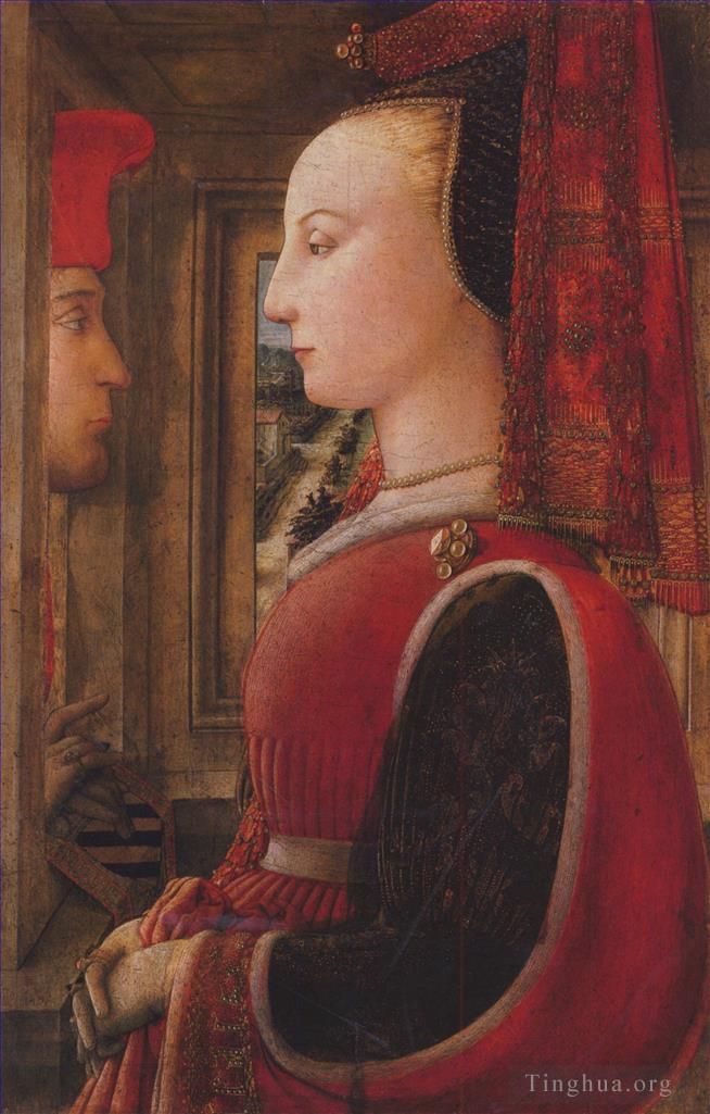 Filippino Lippi Oil Painting - Two figures
