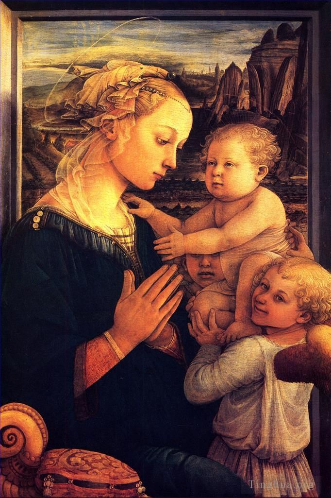 Filippino Lippi Oil Painting - Virgin with children