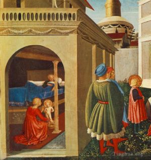 Artist Fra Angelico's Work - Story Of St Nicholas Birth Of St Nicholas