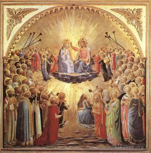 Artist Fra Angelico's Work - The Coronation Of The Virgin