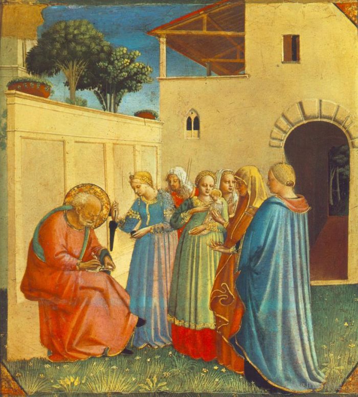 Fra Angelico Various Paintings - The Naming Of St John The Baptist