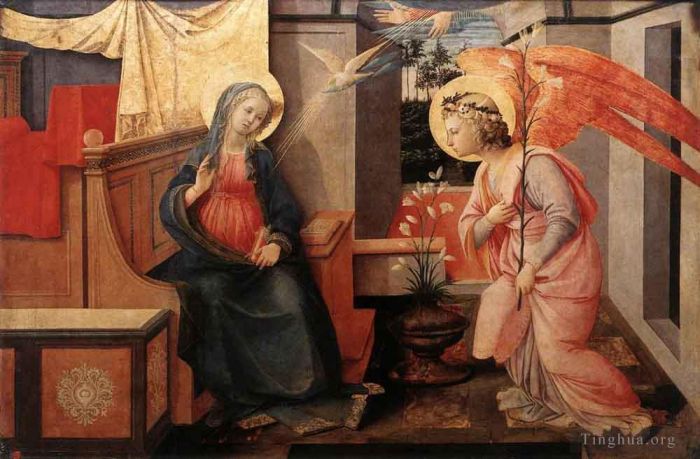 Fra Filippo Lippi Various Paintings - Annunciation 14455