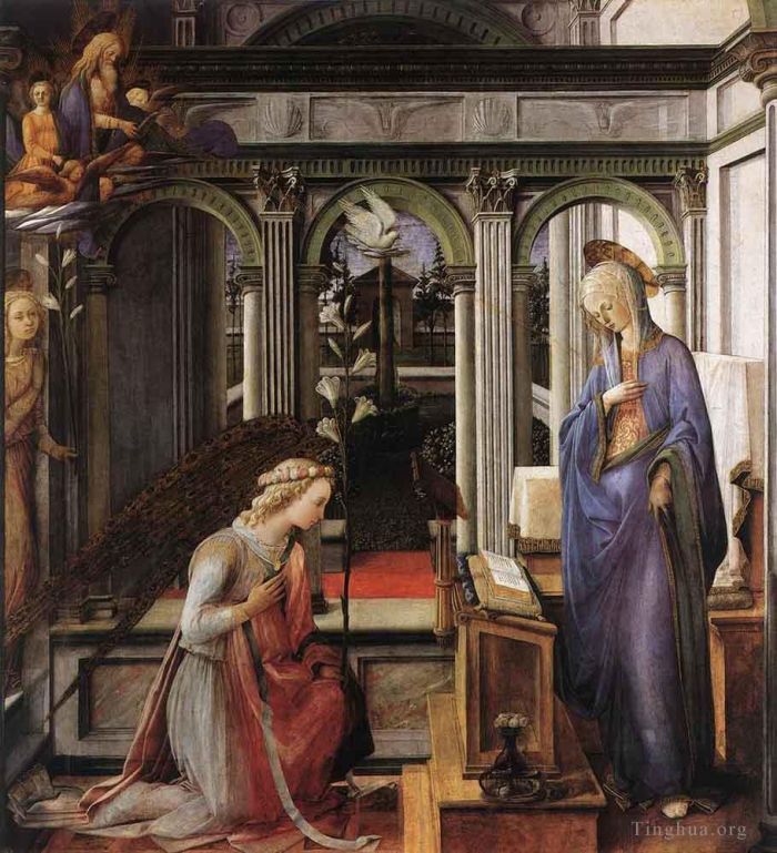 Fra Filippo Lippi Various Paintings - Annunciation