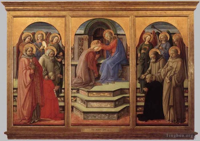 Fra Filippo Lippi Various Paintings - Coronation of the Virgin 2