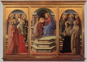 Artist Fra Filippo Lippi's Work - Coronation of the Virgin 2
