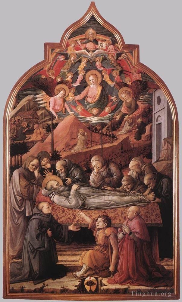 Fra Filippo Lippi Various Paintings - Funeral Of St Jerome