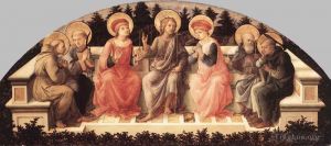 Artist Fra Filippo Lippi's Work - Seven Saints