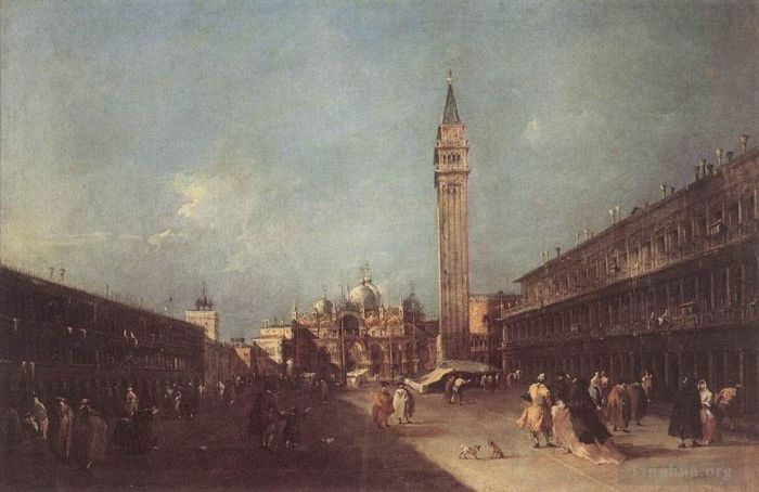 Francesco Guardi Oil Painting - Piazza San Marco
