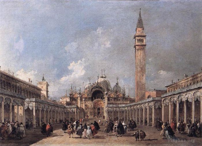 Francesco Guardi Oil Painting - The Feast of the Ascension