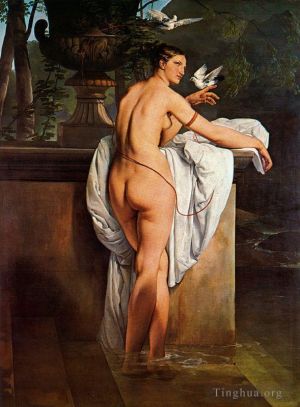 Artist Francesco Hayez's Work - Carlotta Chabert come venere 1830