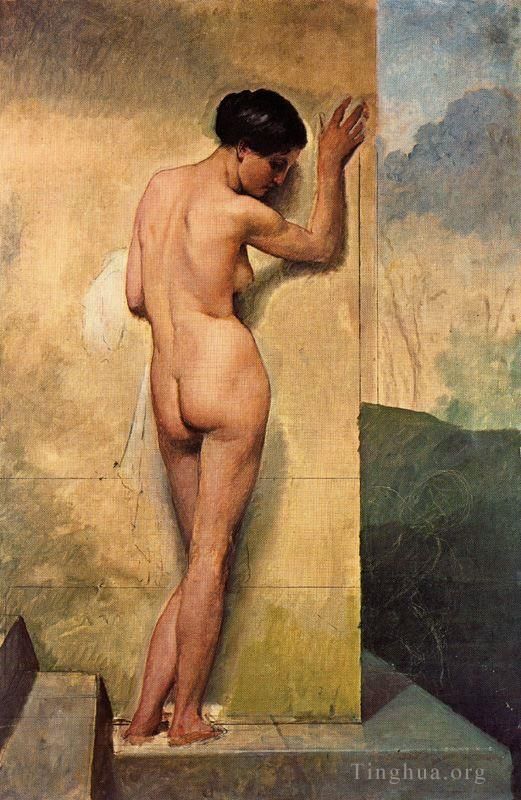 Francesco Hayez Oil Painting - Nudo di donna stante 1859