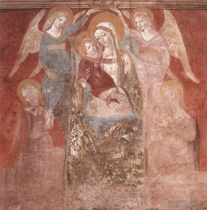 Francesco di Giorgio Various Paintings - Madonna And Child With Angels