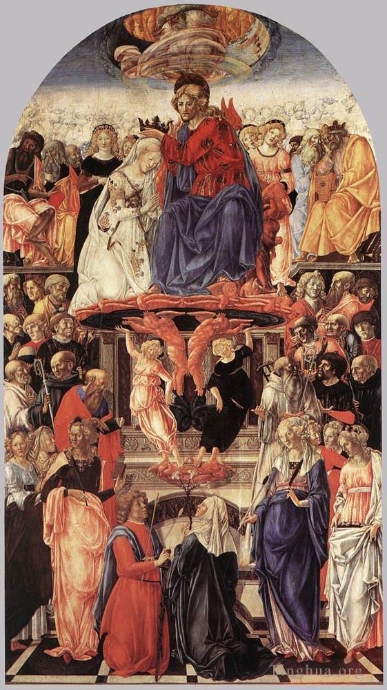 Francesco di Giorgio Various Paintings - The Coronation Of The Virgin