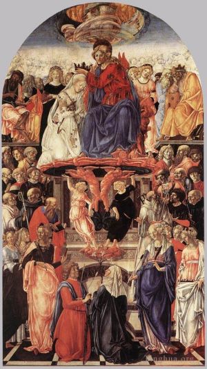 Artist Francesco di Giorgio's Work - The Coronation Of The Virgin