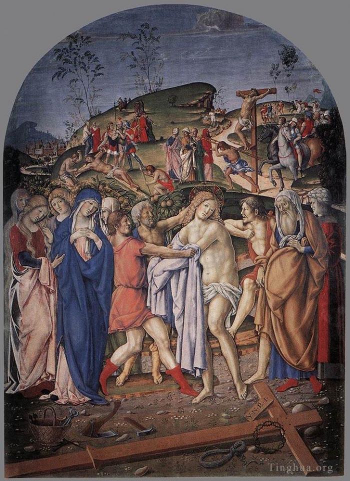 Francesco di Giorgio Various Paintings - The Disrobing Of Christ