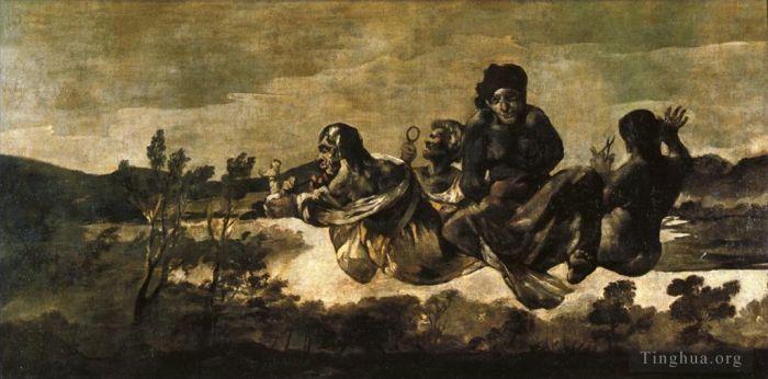 Francisco Goya Oil Painting - Atropos The Fates