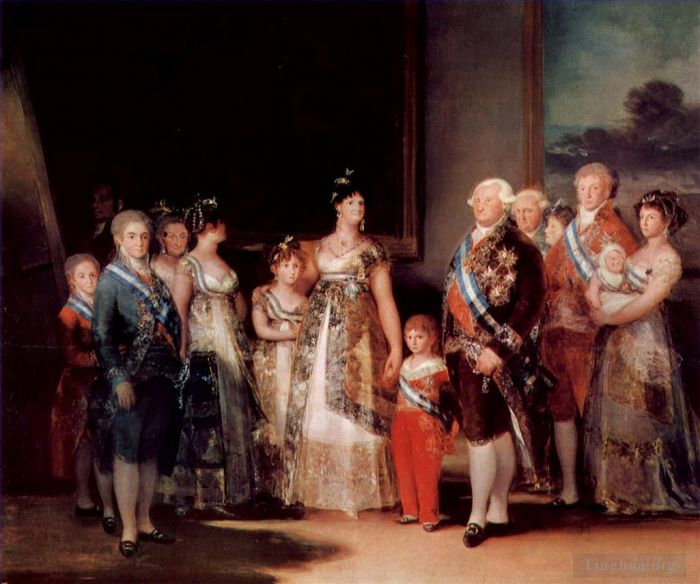 Francisco Goya Oil Painting - Charles IV of Spain and His Family