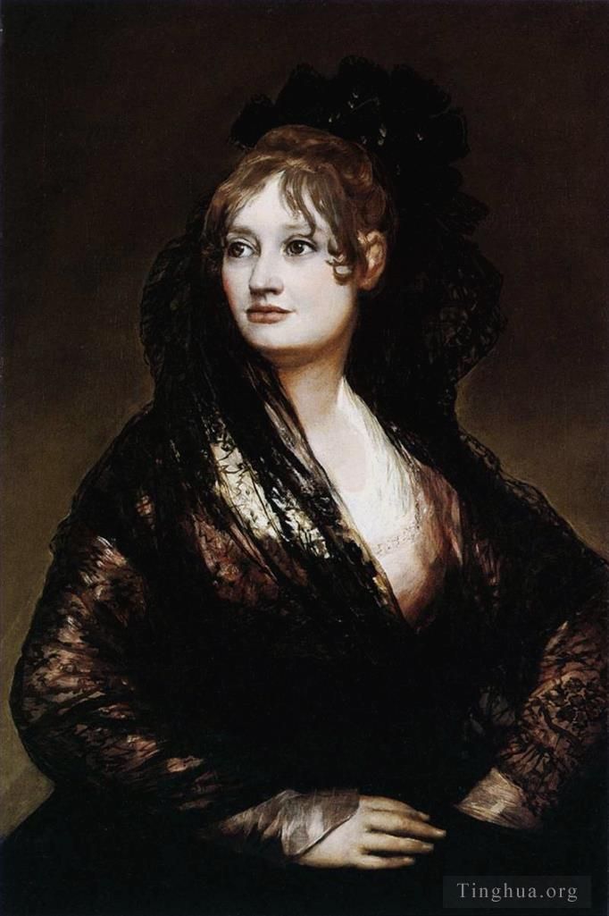 Francisco Goya Oil Painting - Dona Isabel de Porcel