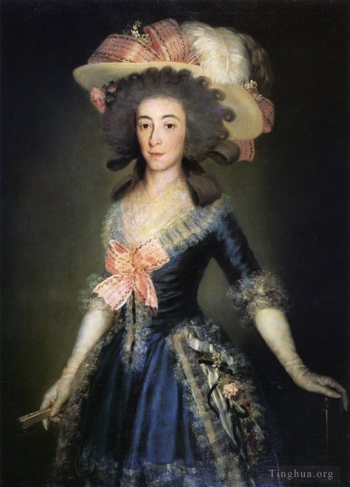 Francisco Goya Oil Painting - Duchess Countess of Benavente