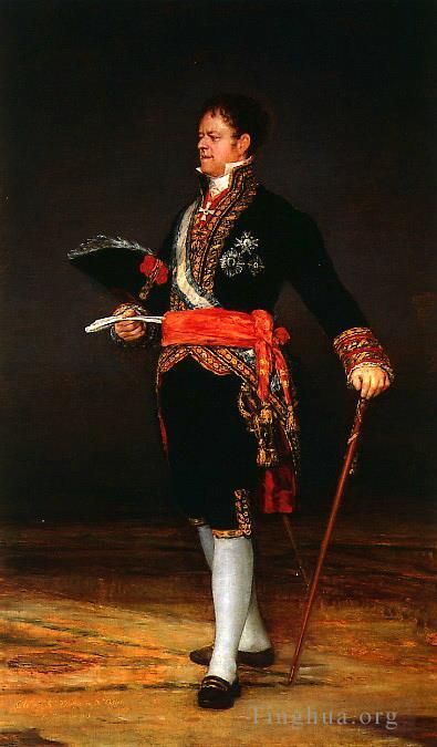 Francisco Goya Oil Painting - Duke of San Carlos