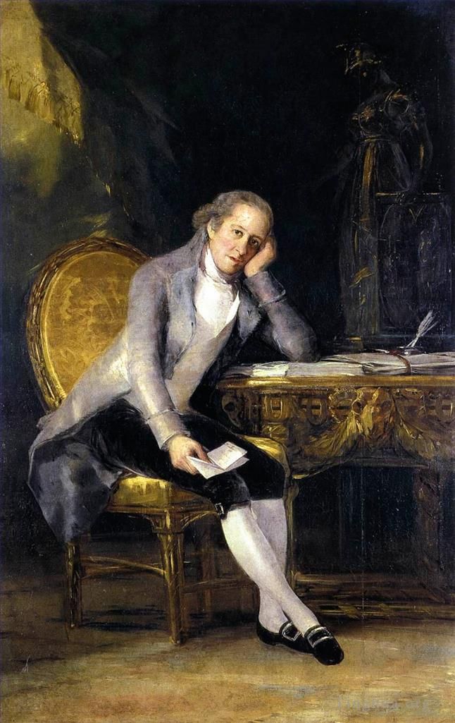 Francisco Goya Oil Painting - Gaspar Melchor de Jovellanos