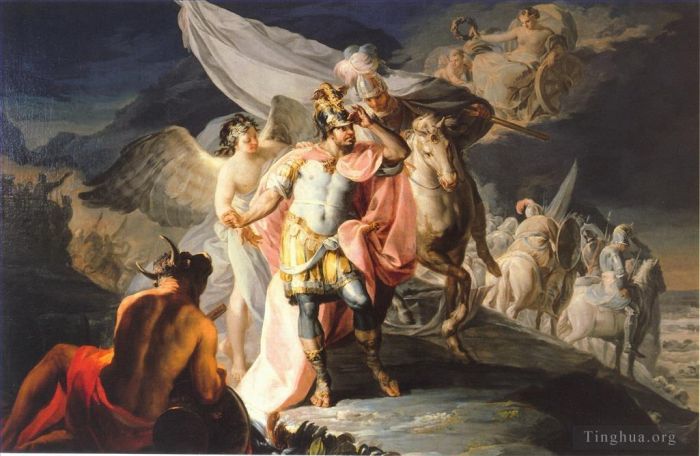 Francisco Goya Oil Painting - Hanibal vencedor contempla Italia desde los Alpes