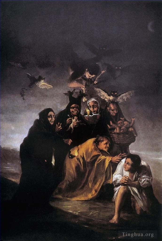Francisco Goya Oil Painting - Incantation