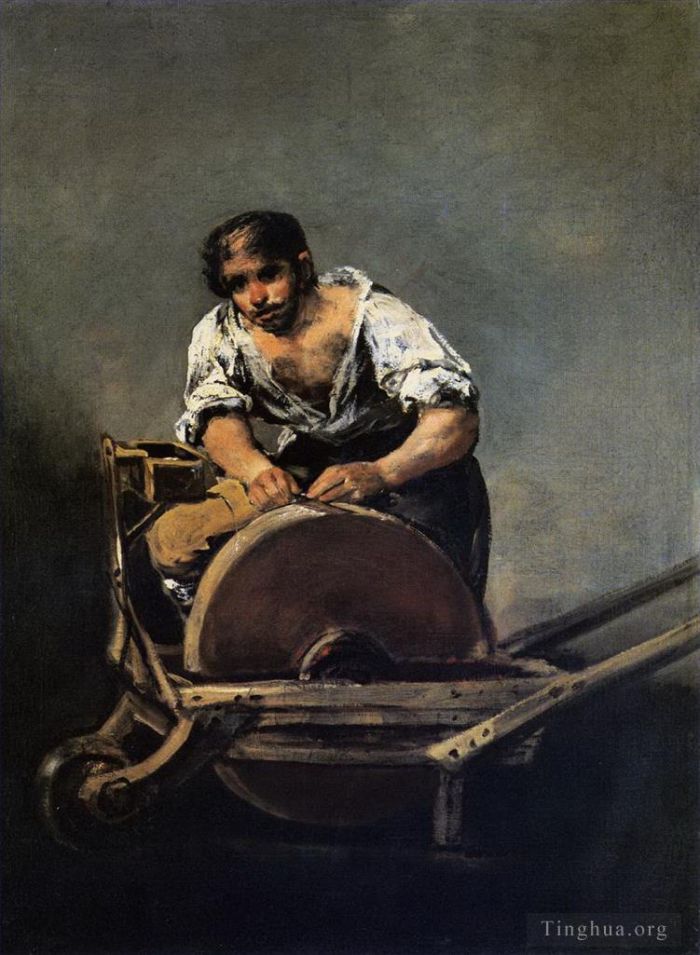 Francisco Goya Oil Painting - Knife Grinder