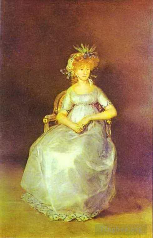 Francisco Goya Oil Painting - Portrait of Maria Teresa of Ballabriga