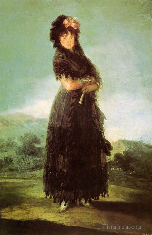 Francisco Goya Oil Painting - Portrait of Mariana Waldstein